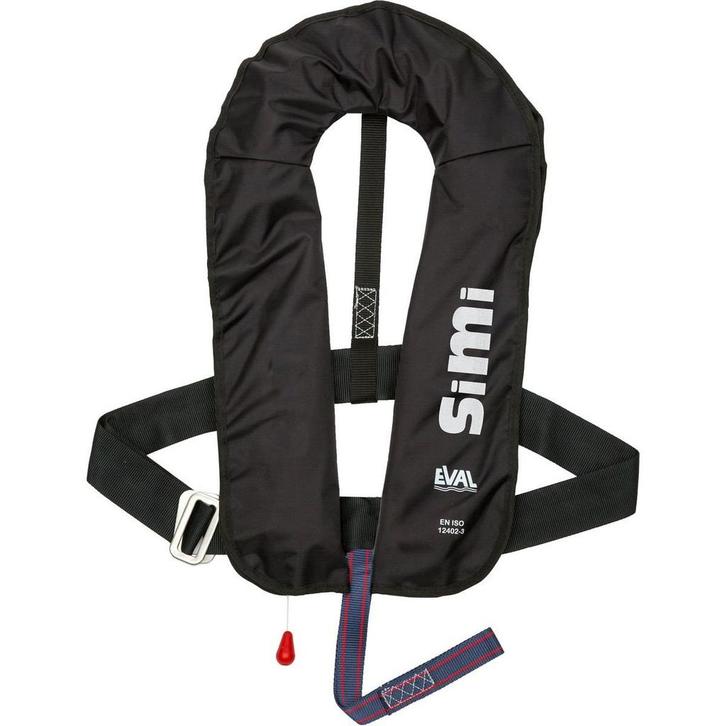 Eval Simi Automatisch Reddingsvest 160N met Rvs Gesp Zwart, Watersport en Boten, Watersportkleding, Ophalen of Verzenden
