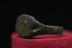 Middeleeuws (Gothisch) - Bronzen abstract versierd ring, Antiek en Kunst, Antiek | Overige Antiek