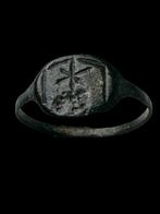 Middeleeuwen, kruisvaardersperiode Brons Ring  (Zonder