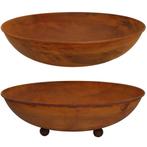 Roestmetalen schaal Ø 53 cm | Tuindecoratie vintage plantenb, Verzenden, Nieuw