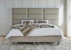 ACTIE! Boxspring Lissabon 160 200 Beige, Verzenden, Beige, 200 cm, Modern