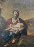 Italiaanse school (XVIII) - Madonna con Bambino, Antiek en Kunst