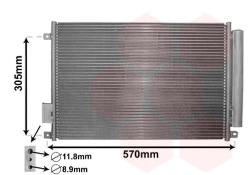 LUCHTCONDENSATOR VOOR FIAT 500 2015- 1551184, Auto-onderdelen, Airco en Verwarming, Nieuw, Ophalen of Verzenden
