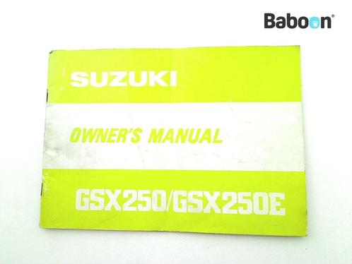 Instructie Boek Suzuki GSX 250 1980-1983 (GSX250), Motoren, Onderdelen | Suzuki, Gebruikt, Verzenden