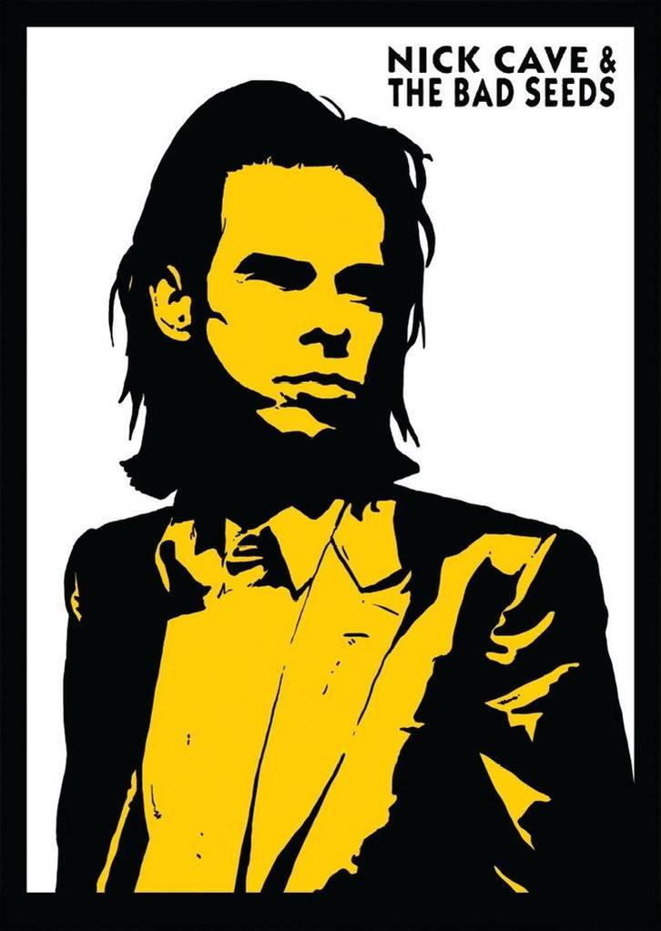 Posters - Poster Cave, Nick - Nick Cave &amp; the Bad Seeds, Verzamelen, Muziek, Artiesten en Beroemdheden, Zo goed als nieuw