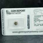 1 pcs Diamant (Natuurlijk gekleurd) - 1.03 ct - Rond - Fancy, Sieraden, Tassen en Uiterlijk, Edelstenen, Nieuw