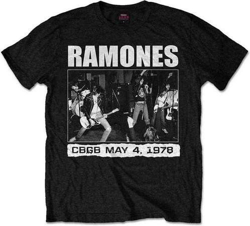 shirts - Ramones Tshirt CBGB 1978 Zwart - Maat M, Verzamelen, Muziek, Artiesten en Beroemdheden, Zo goed als nieuw, Verzenden