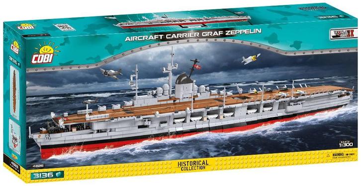 COBI 4826 Aircraftcarier Graf Zeppelin (Leger bouwsets), Kinderen en Baby's, Speelgoed | Bouwstenen, Nieuw, Verzenden