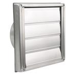 Buitenrooster | Starx | Ø 150 mm (Lamellen, RVS, Zilver), Doe-het-zelf en Verbouw, Ventilatie en Afzuiging, Verzenden, Nieuw