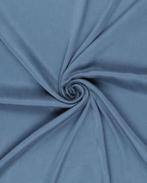 Zware Cupro Satijn Staal Blauw, Hobby en Vrije tijd, Stoffen en Lappen, Nieuw, Blauw