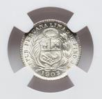 Peru. 1/2 Dinero 1903 - NGC MS66 (JF)