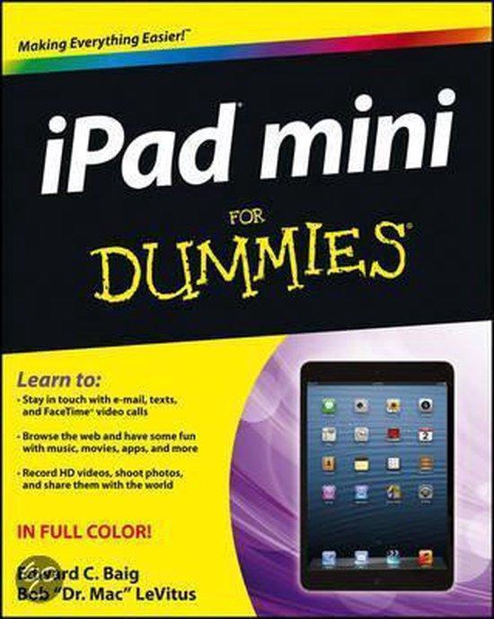 Ipad Mini For Dummies 9781118583876 Edward C. Baig, Boeken, Taal | Engels, Zo goed als nieuw, Verzenden