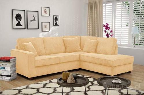 Hoekbank Groningen - hoekbanken - Creme, Huis en Inrichting, Banken | Sofa's en Chaises Longues, Nieuw, Stof