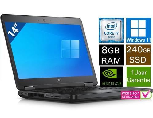 Dell Latitude E5440 14 inch Core i7 8GB 256GBSSD ACTIE!!!!!!, Computers en Software, Windows Laptops, 2 tot 3 Ghz, SSD, 14 inch