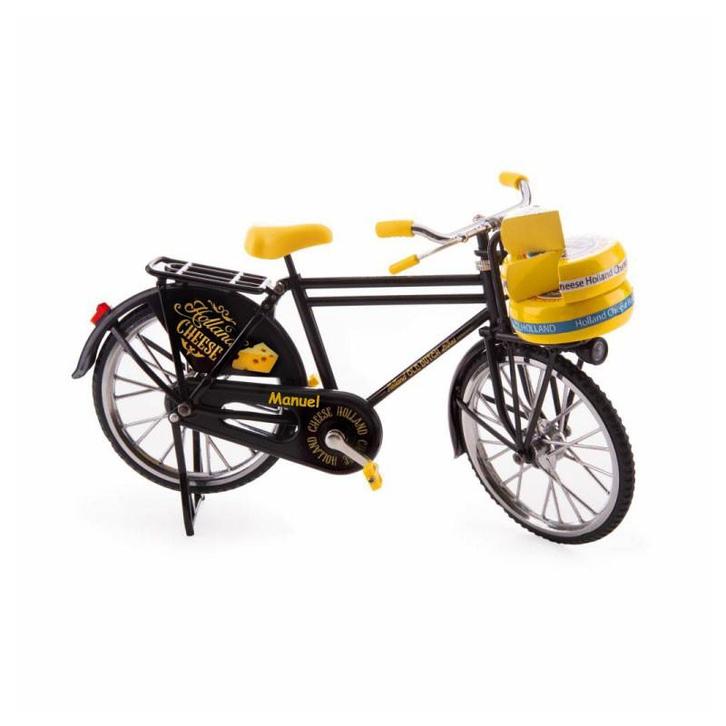 Miniatuur herenfiets Cheese Holland 23 x 13 cm + naam, Kleding | Heren, Schoenen, Nieuw, Ophalen of Verzenden
