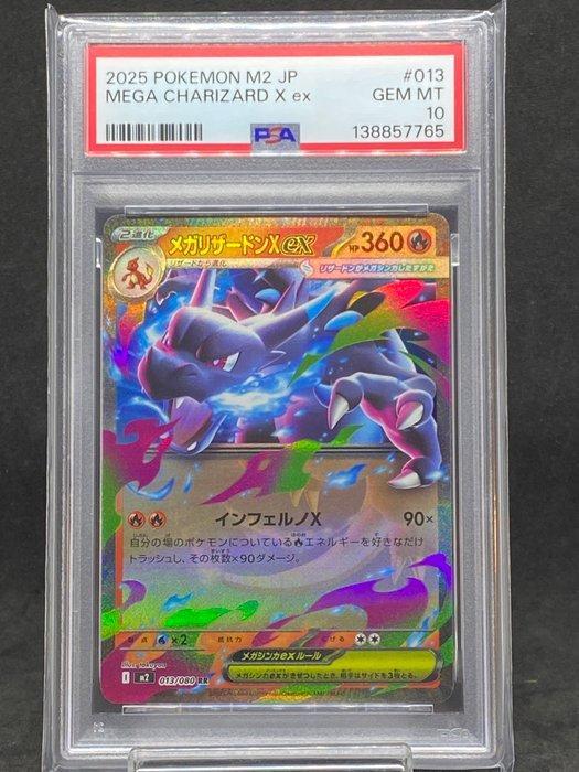 Pokémon - 1 Graded card - Mega Charizard X ex #013/080 RR, Hobby en Vrije tijd, Verzamelkaartspellen | Pokémon