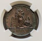 België. Leopold I. 5 Centimes 1853 Key date AU DETAILS