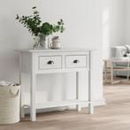 vidaXL Wandtafel BODO 91x35x74 cm massief grenenhout wit, Verzenden, Nieuw