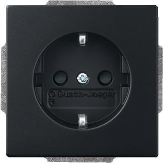 Busch-Jaeger Future Linear 1V wandcontactdoos met randaarde, Doe-het-zelf en Verbouw, Elektra en Kabels, Stopcontact, Nieuw
