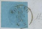 Italiaanse oude staten - Sardinië 1853 - Brief uit Turijn, Gestempeld