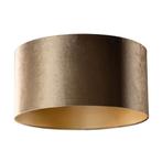Velours lampenkap brons met gouden binnenkant 50/50/25, Huis en Inrichting, Lampen | Lampenkappen, Rond, Nieuw, Minder dan 25 cm