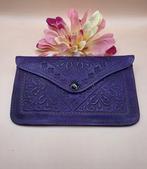 Handgemaakte Marokkaanse leren platte portemonnee -, Nieuw