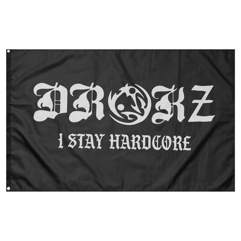 Drokz Flag I Stay Hardcore (Flags), Diversen, Vlaggen en Wimpels, Nieuw, Verzenden