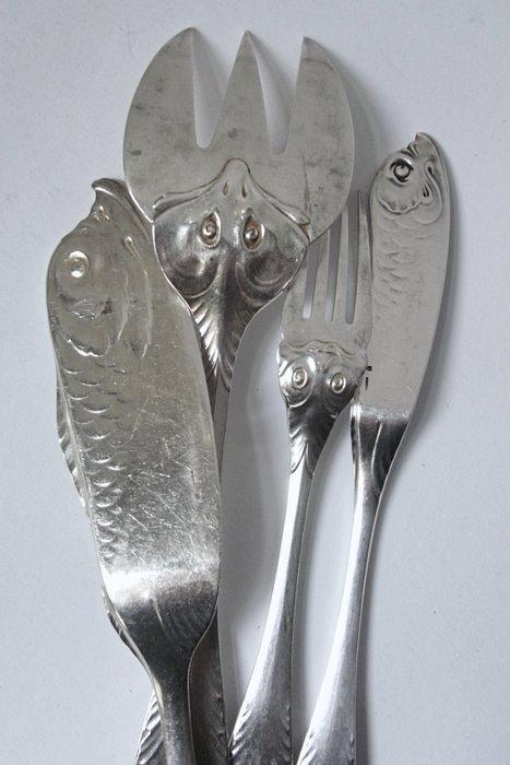 Christofle - Visbestekset voor 12 personen (26) - Metaal -, Antiek en Kunst, Kunst | Designobjecten