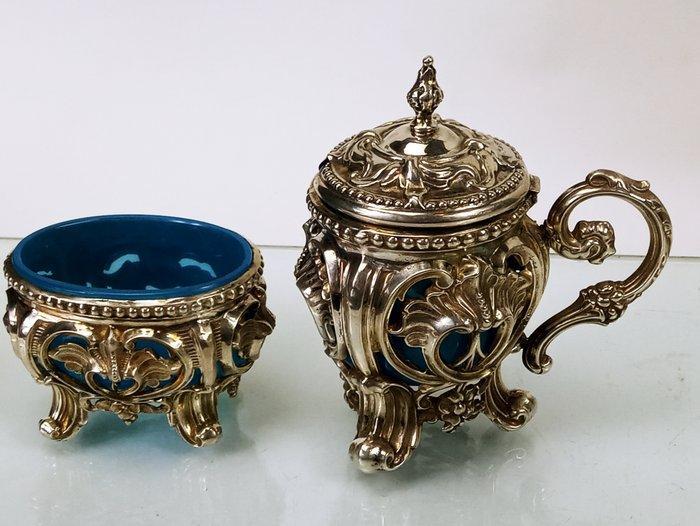 Specerijenbus (2) - Zilver 13 februari Brandglas -, Antiek en Kunst, Antiek | Goud en Zilver