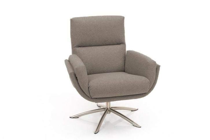 Relaxfauteuil Herxen - relaxfauteuils - Taupe, Huis en Inrichting, Stoelen, Nieuw, Stof