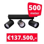 LED Railverlichting Tripolore Zwart 500 spots + 500M rails, Ophalen of Verzenden