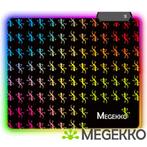 Megekko RGB Gaming Muismat Medium 320 x 270 mm, Computers en Software, Muizen, Nieuw, Megekko, Verzenden