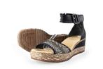 Rieker Sandalen in maat 40 Zwart | 10% extra korting, Verzenden, Zwart, Sandalen of Muiltjes, Zo goed als nieuw