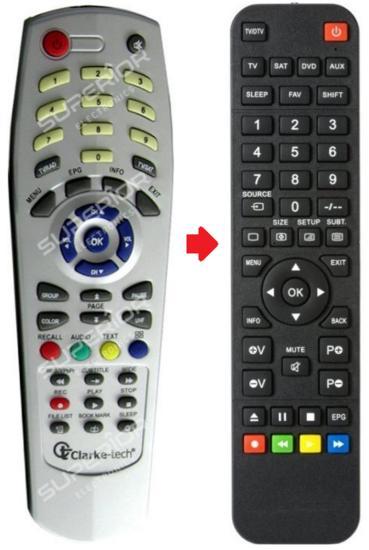 ClarkeTech 1500 / 2000 / 2100 / 2200 / 2500 / 3100 afstan..., Audio, Tv en Foto, Afstandsbedieningen, Verzenden