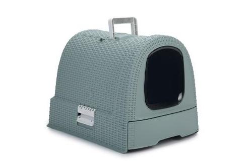 Kattenbak Curver Lichtblauw/wit 51X38,5X39,5 CM, Dieren en Toebehoren, Katten-accessoires, Nieuw, Ophalen of Verzenden