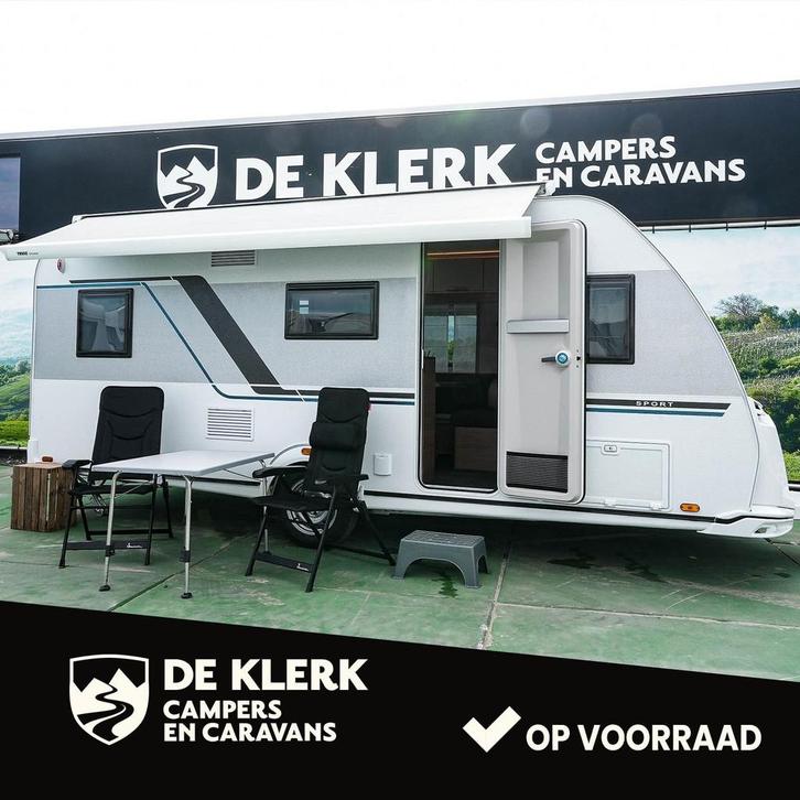 Knaus SPORT 500 KD gas, Caravans en Kamperen, Caravans, 1250 - 1500 kg, tot en met 5, 7 tot 8 meter, Knaus, Ophalen
