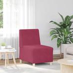 vidaXL Fauteuil 55 cm fluweel wijnrood, Huis en Inrichting, Banken | Bankstellen, Verzenden, Nieuw, Eenpersoons, Stof