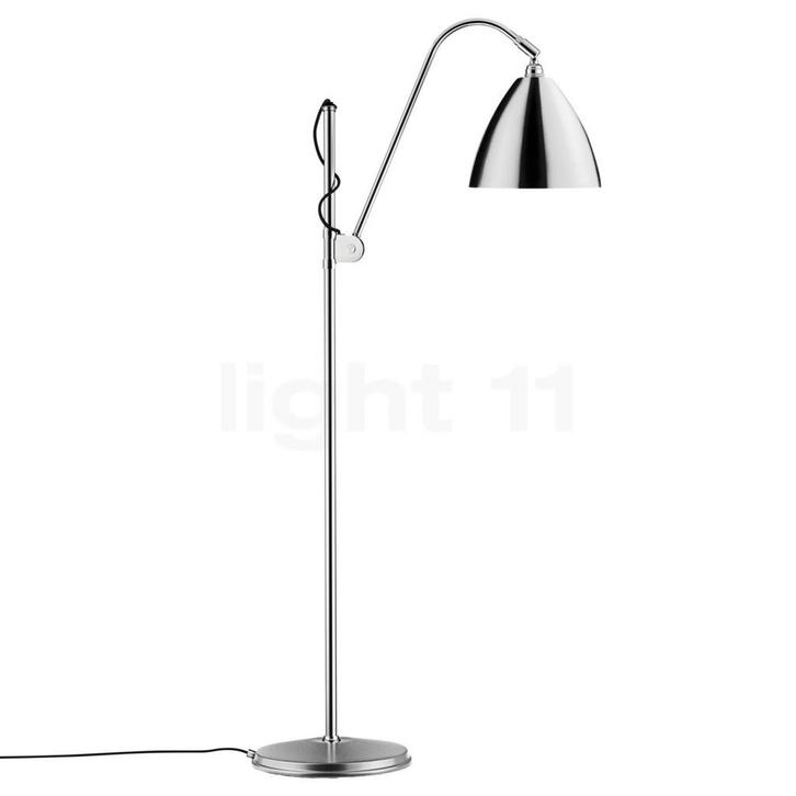 Gubi BL3 Vloerlamp, chroom/chroom - ø¸21 cm (Staande lampe, Huis en Inrichting, Lampen | Vloerlampen, Nieuw, Verzenden