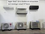 Split Airco Mitsubishi Daikin Lg Mitsui Aux met montage, Witgoed en Apparatuur, Airco's, Afstandsbediening, Nieuw, 3 snelheden of meer