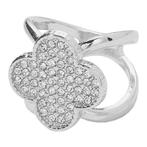 Fako Bijoux® - Sjaalklem - Bloem Strass - 24x26x22mm -, Sieraden, Tassen en Uiterlijk, Broches, Verzenden, Nieuw