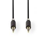 3.5 mm jack kabel | Nedis | 5 meter (Stereo, Verguld), Verzenden, Nieuw