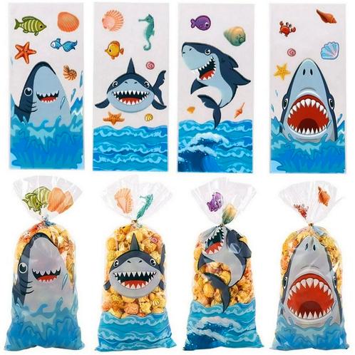 Fako Bijoux® - Uitzeelzakjes Haai Mix - 12.5x27.5cm - 50, Diversen, Cadeauverpakkingen, Verzenden