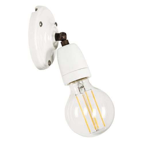Wandlamp Esther wit Keramiek E27 fitting klassiek leeslamp, Huis en Inrichting, Lampen | Wandlampen, Verzenden