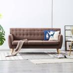 vidaXL Driezitsbank 172x70x82 cm stof bruin, Huis en Inrichting, Verzenden, 150 tot 200 cm, Stof, Driepersoons