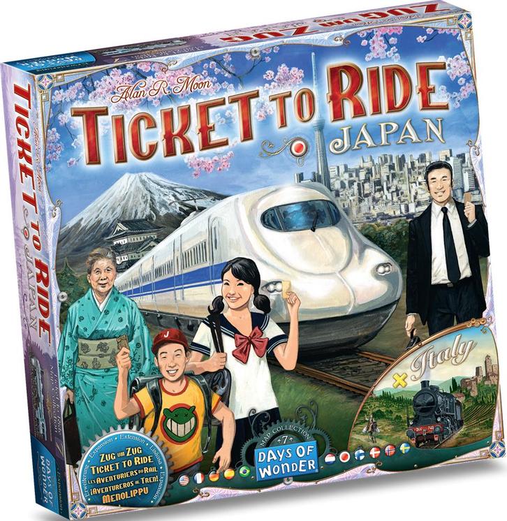 Ticket to Ride - Japan & Italië | Days Of Wonder -, Hobby en Vrije tijd, Gezelschapsspellen | Bordspellen, Nieuw, Verzenden