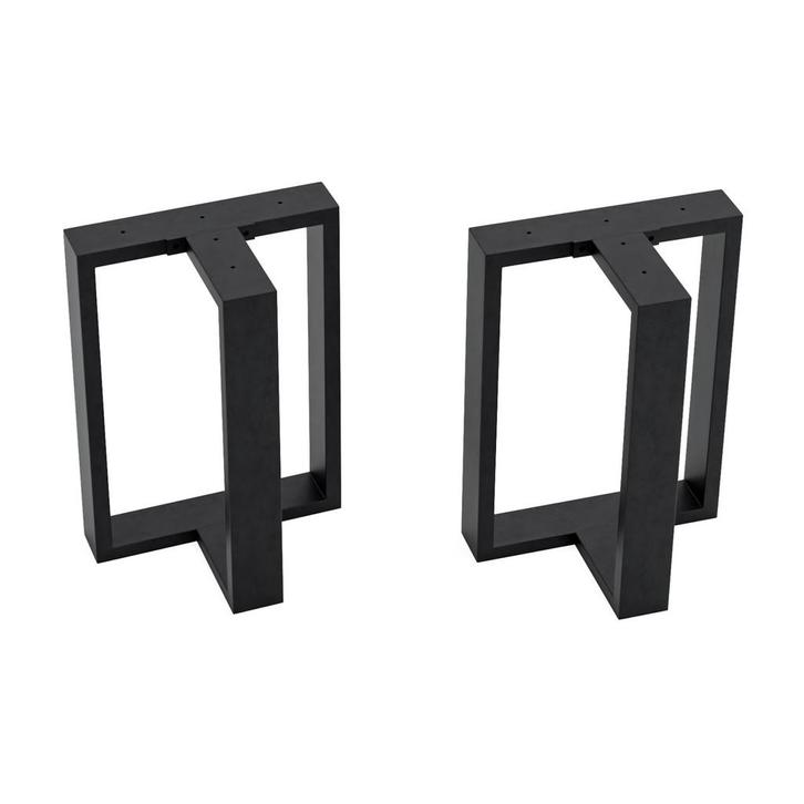 [en.casa] Stalen onderstel Ashby set van 2 tafelpoot 42x30x2, Huis en Inrichting, Tafelonderdelen, Verzenden