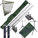 Complete Ultimate Karper Set met hengels, vrijloopmolens,, Watersport en Boten, Verzenden, Nieuw
