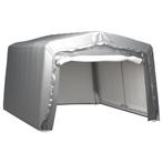 vidaXL Opslagtent 370x370 cm staal grijs, Tuin en Terras, Tuinhuizen, Verzenden, Nieuw