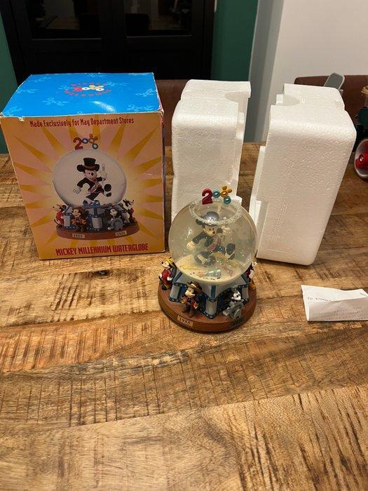 Disney - Beeldje - Disney Mickey Mouse Globe 2000 - Glas, Verzamelen, Disney