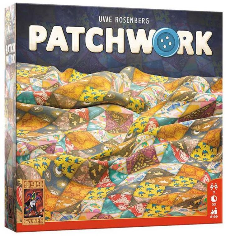 Patchwork - Bordspel | 999 Games - Gezelschapsspellen, Hobby en Vrije tijd, Gezelschapsspellen | Bordspellen, Nieuw, Verzenden